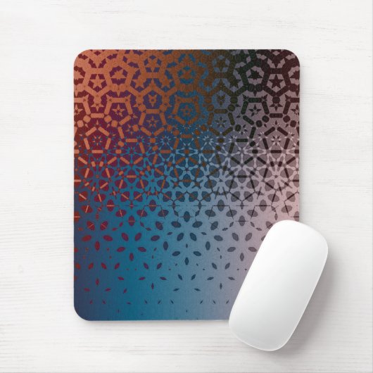 Vom roten bis zum blauen geometrischen Muster Mousepad (Mit Mouse)