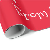 Vom Santa Geschenkpapier (Rolleneckpunkt)