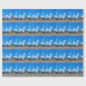 Vom Schiff aus Geschenkpapier (Flach)