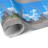 Vom Schiff aus Geschenkpapier (Rolleneckpunkt)