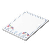 vom Schreibtisch | Amerikanische Chinoiserie Chic Notizblock (Rotiert)