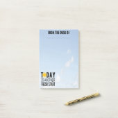 Vom Schreibtisch aus - Arbeitshinweis Post-it Klebezettel (Auf Schreibtisch)