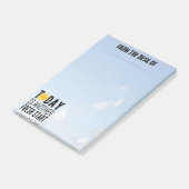 Vom Schreibtisch aus - Arbeitshinweis Post-it Klebezettel (angewinkelt)