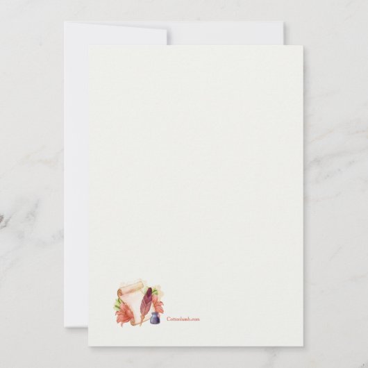 Vom Schreibtisch aus der Personalisierten Statione (Rückseite)