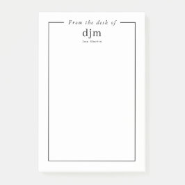 Vom Schreibtisch aus, einfach Minimalistisch Post-it Klebezettel