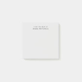 Vom Schreibtisch aus einfaches Monogramm grau Post-it Klebezettel (Vorderseite)