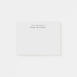 Vom Schreibtisch aus einfaches Monogramm grau Post-it Klebezettel