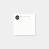 Vom Schreibtisch aus für das Logo-Design Post-it Klebezettel (Vorderseite)