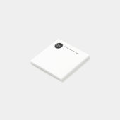 Vom Schreibtisch aus für das Logo-Design Post-it Klebezettel (angewinkelt)