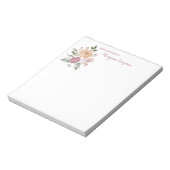 Vom Schreibtisch aus - Hübsche Blume Notizblock (Rotiert)