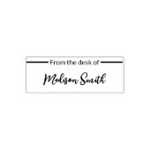 Vom Schreibtisch aus Ihren Namen hinzufügen Permastempel (Design)