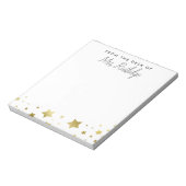 Vom Schreibtisch aus - Imitate Gold Stars Notizblock (Rotiert)