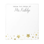 Vom Schreibtisch aus - Imitate Gold Stars Notizblock (Vorderseite)