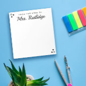 Vom Schreibtisch aus - Kleine schwarze Sterne Notizblock