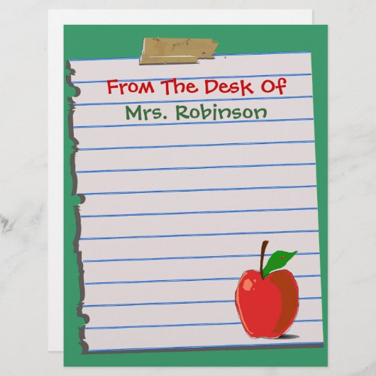 Vom Schreibtisch aus...Lehrer Brieftasche (Vorne/Hinten)