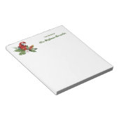 Vom Schreibtisch aus lernen Sie die tropischen Vog Notizblock (angewinkelt)