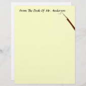 Vom Schreibtisch aus... Letterhead Stationery (Vorne/Hinten)
