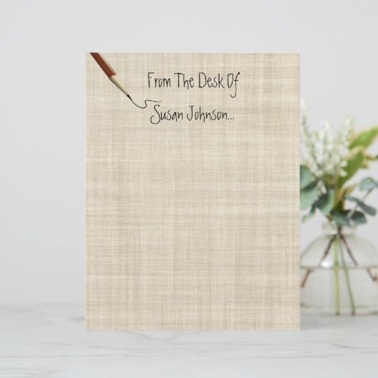 Vom Schreibtisch aus... Letterhead Stationery (Stehend Vorderseite)