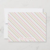 Vom Schreibtisch aus - Magenta Mitteilungskarte (Rückseite)