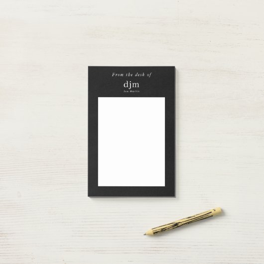 Vom Schreibtisch aus Minimalistisch Post-it Klebezettel (Auf Schreibtisch)