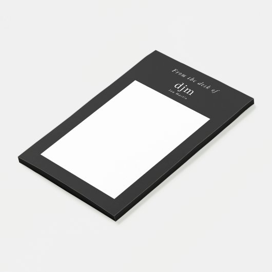 Vom Schreibtisch aus Minimalistisch Post-it Klebezettel (angewinkelt)