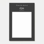 Vom Schreibtisch aus Minimalistisch Post-it Klebezettel (Vorderseite)