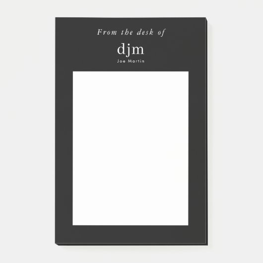 Vom Schreibtisch aus Minimalistisch Post-it Klebezettel (Vorderseite)