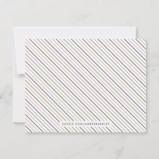 Vom Schreibtisch aus - Mitternacht Mitteilungskarte (Rückseite)