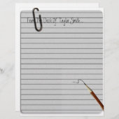 Vom Schreibtisch aus? Papier-Leiste (Vorne/Hinten)