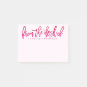 Vom Schreibtisch aus Personalisiert Post-it Klebezettel (Vorderseite)