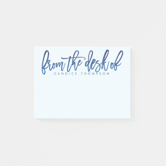 Vom Schreibtisch aus Personalisiert Post-it Klebezettel (Vorderseite)