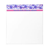 Vom Schreibtisch aus Personalisiertes Kätzchen in Notizblock (Vorderseite)