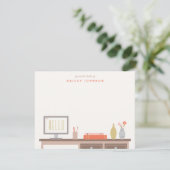 Vom Schreibtisch aus - Tomate Einladung (Stehend Vorderseite)