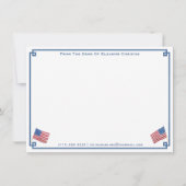 vom Schreibtisch | Classic USA Flag Personalisiert Mitteilungskarte (Vorderseite)