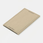 vom Schreibtisch der Büroeinheit Kraft Post-it Klebezettel (angewinkelt)