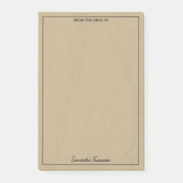 vom Schreibtisch der Büroeinheit Kraft Post-it Klebezettel