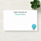 Vom Schreibtisch der Direktion personifizieren Sie Post-it Klebezettel (Büro)