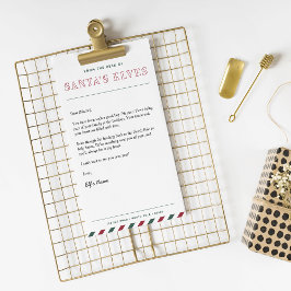 Vom Schreibtisch der Elfen des Weihnachtsmannes