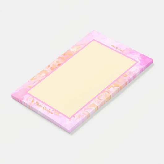 Vom Schreibtisch der impressionistischen Rose Cust Post-it Klebezettel (angewinkelt)