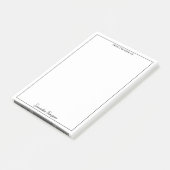 vom Schreibtisch der Individuelle Name Office Stat Post-it Klebezettel (angewinkelt)