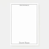 vom Schreibtisch der Individuelle Name Office Stat Post-it Klebezettel (Vorderseite)