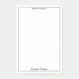 vom Schreibtisch der Individuelle Name Office Stat Post-it Klebezettel