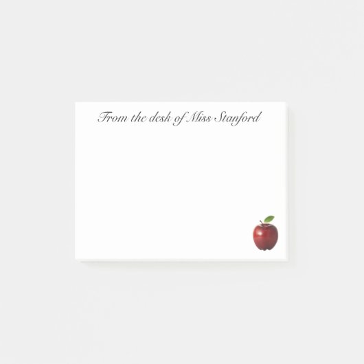 Vom Schreibtisch - der klebrigen Anmerkung des Post-it Klebezettel (Vorderseite)