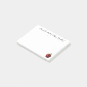 Vom Schreibtisch - der klebrigen Anmerkung des Post-it Klebezettel (angewinkelt)