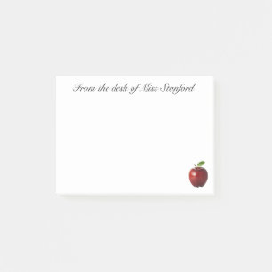 Vom Schreibtisch - der klebrigen Anmerkung des Post-it Klebezettel