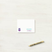 Vom Schreibtisch der Lehrer-Eule personalisiert Post-it Klebezettel (Auf Schreibtisch)