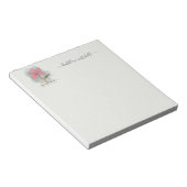 Vom Schreibtisch der Personalisierten Aquarell-Blu Notizblock (angewinkelt)