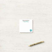 Vom Schreibtisch der personalisierten Post-it Klebezettel (Auf Schreibtisch)