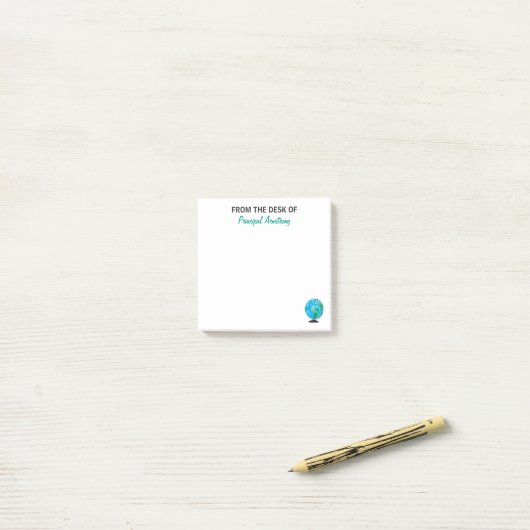 Vom Schreibtisch der personalisierten Post-it Klebezettel (Auf Schreibtisch)