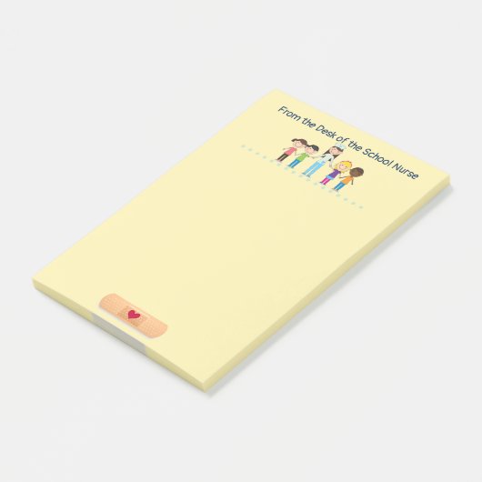 Vom Schreibtisch der Post-it Klebezettel (angewinkelt)